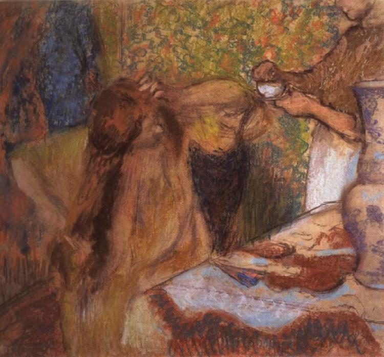Edgar Degas Woman at her toilette china oil painting image